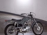 a motorcycle that is parked in a parking garage