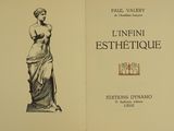 an open book with a drawing of a woman holding a vase