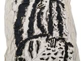 une image représentant une œuvre d'art sur laquelle figure une peinture en noir et blanc