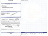 a paper with a picture of a car registration form on it