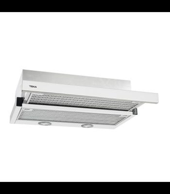 a close up of a white exhaust hood on a white background