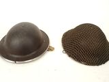 pair of wwii era german steel helmet covers