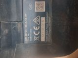 a close up of a person ' s shoe with a label on it