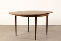 Table de salle à manger circulaire en palissandre de Rio à r… (photo 3)
