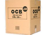 a cardboard box with a label on it that says ocb