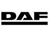 Le logo DAF apparaît sur un fond blanc.