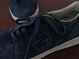 a close up of a pair of shoes on a table