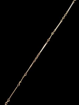 Chaine en or jaune 18K (AC), mailles avec baguettes. - Photo 1