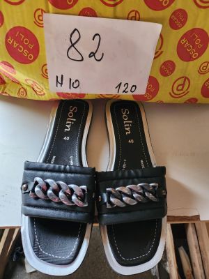 Lot de 120 mules pour femme "Solin", coloris noir avec semel…