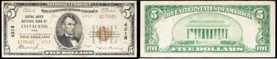 deux types différents de billets de banque sur lesquels figurent les portraits d'un homme et d'une femme