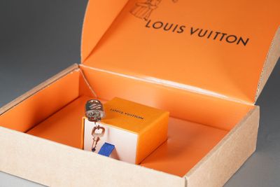 Louis Vuitton : cadenas avec 2 clés en "brushed palladium" d…
