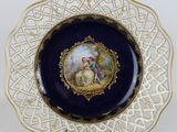 an image of a plate with a picture of a woman on it