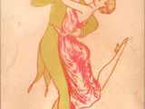 un dessin représentant un homme et une femme en train de danser