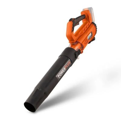 Un souffleur Black & Decker est représenté sur un fond blanc