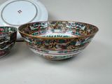 two bowls sitting next to each other on a table