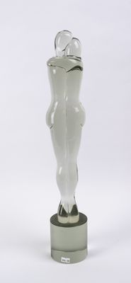 Pino SIGNORETTO (1944-2017), Couple enlacé, verre souflé mod…