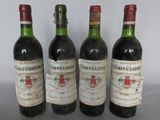 trois bouteilles de vin sont alignées sur une table