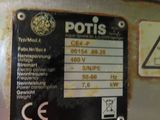 a sign on the side of a machine that says potis