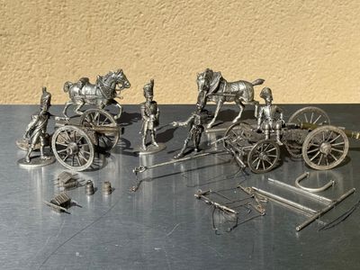 Soldats de plomb de l'Empire, canons (de Gribeauval), artill…