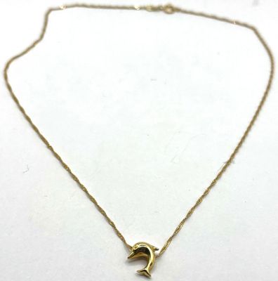 DERNIÈRE MINUTE - Collier accompagné d'un pendentif dauphin …