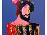 a painting of a man with a beard and a hat