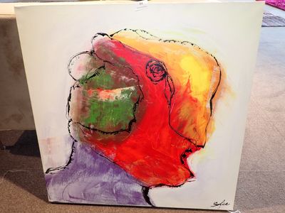 un tableau représentant un homme coiffé d'un chapeau
