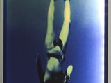 a picture of a person swimming on a cell phone