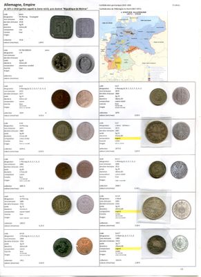 Allemagne. Lot de 74 monnaies différentes (XIXe-XXe siècle).