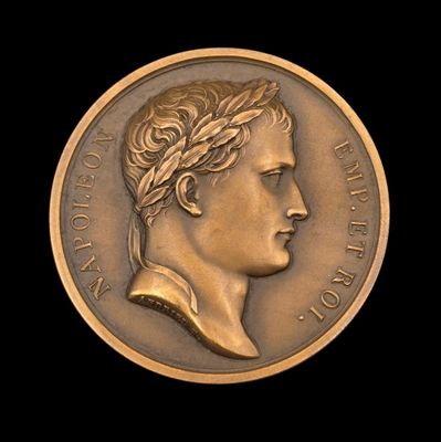 Médaille en bronze de forme circulaire