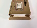 a brown box with a picture on it sitting on a table
