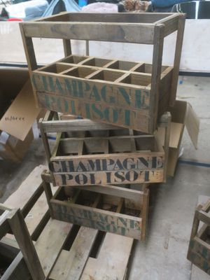 3 casiers à bouteilles bois 50x27xh33, Pas de TVA Mise à pri… - Photo 1