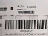 a bar code on the back of a laptop computer