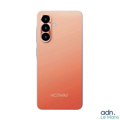the back of a red samsung note 10 lite phone with two camera lenses