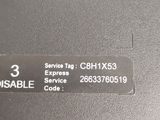 a close up of a label on a laptop computer