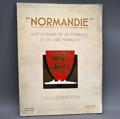 un vieux livre sur lequel figure l'image d'un bouclier rouge