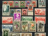 a large collection of stamps from different countries and countries