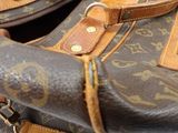 louis vuitton monogram canvas and leather duffle bag