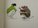 a book with a picture of a man on a skateboard and a woman on a skateboard