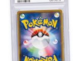 a close up of a card with a pokemon on it
