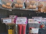 many bags of food on the shelves in the store