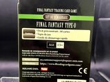 a close up of a box of final fantasy type o cards