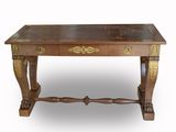 an image of a wooden table with a drawer on top of it