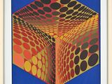 une image représentant un tableau représentant un cube parsemé de points
