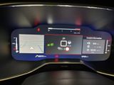 a close up of a car dashboard with a digital display
