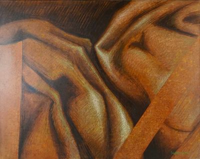 Jacques JOOS (1945-2021), "Sans titre", 1996, technique mixt…