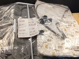 a lot of items that are wrapped up on a table