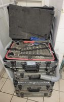 Opsial – 5 valises incomplètes d'outillage en aluminium, éta…