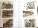 an open book with pictures of people and vehicles on it