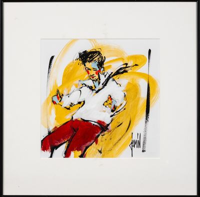 David JAMIN (1970) : Vertige. Acrylique signée. - Photo 1