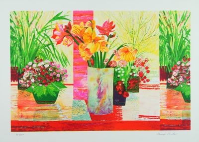 Jean-Pierre POPHILLAT (1937-2020). Les bouquets. Lithographi…